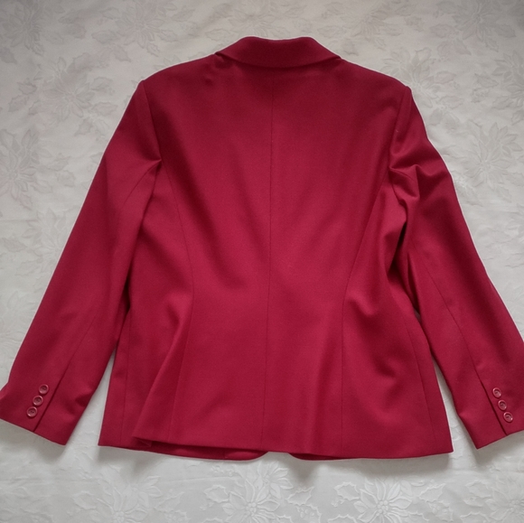 Talbots Luxe Made in Italy fabric wool 2 piece suit jacket + pants lined - Picture 8 of 16